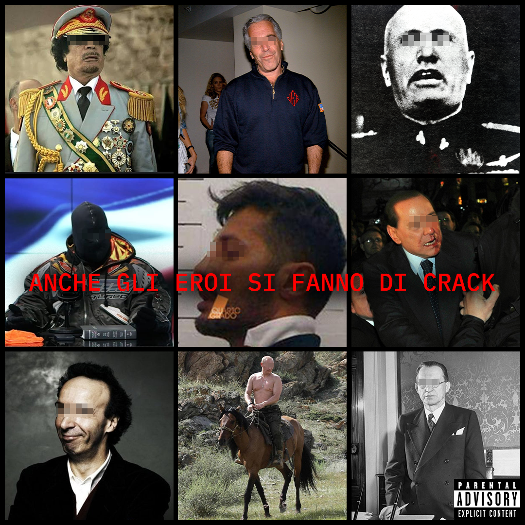 Cover ANCHE GLI EROI SI FANNO DI CRACK